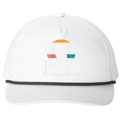 I Belong To Jesus Cross Minimalist Christian Snapback Five-Panel Rope Hat