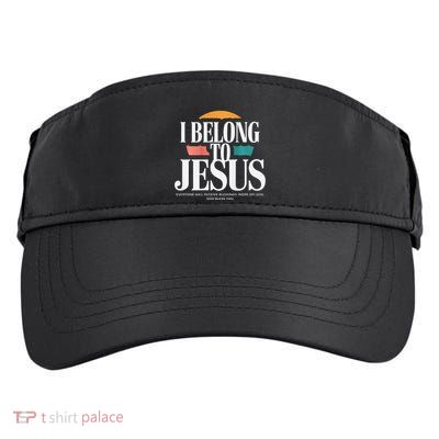 I Belong To Jesus Cross Minimalist Christian Adult Drive Performance Visor