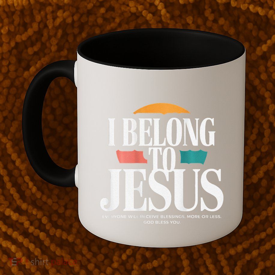 I Belong To Jesus Cross Minimalist Christian Mug