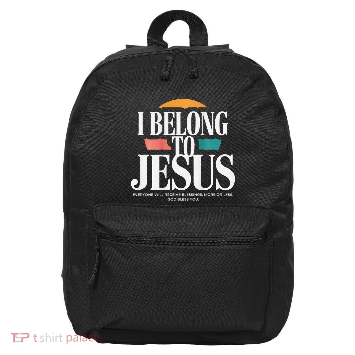 I Belong To Jesus Cross Minimalist Christian 16 in Basic Backpack