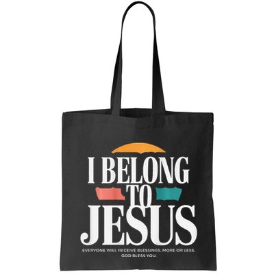I Belong To Jesus Cross Minimalist Christian Bag
