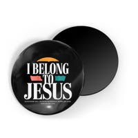 I Belong To Jesus Cross Minimalist Christian Magnet