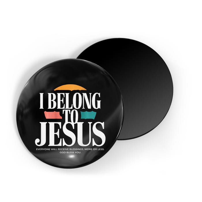 I Belong To Jesus Cross Minimalist Christian Magnet