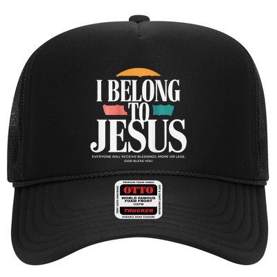I Belong To Jesus Cross Minimalist Christian Trucker Hat