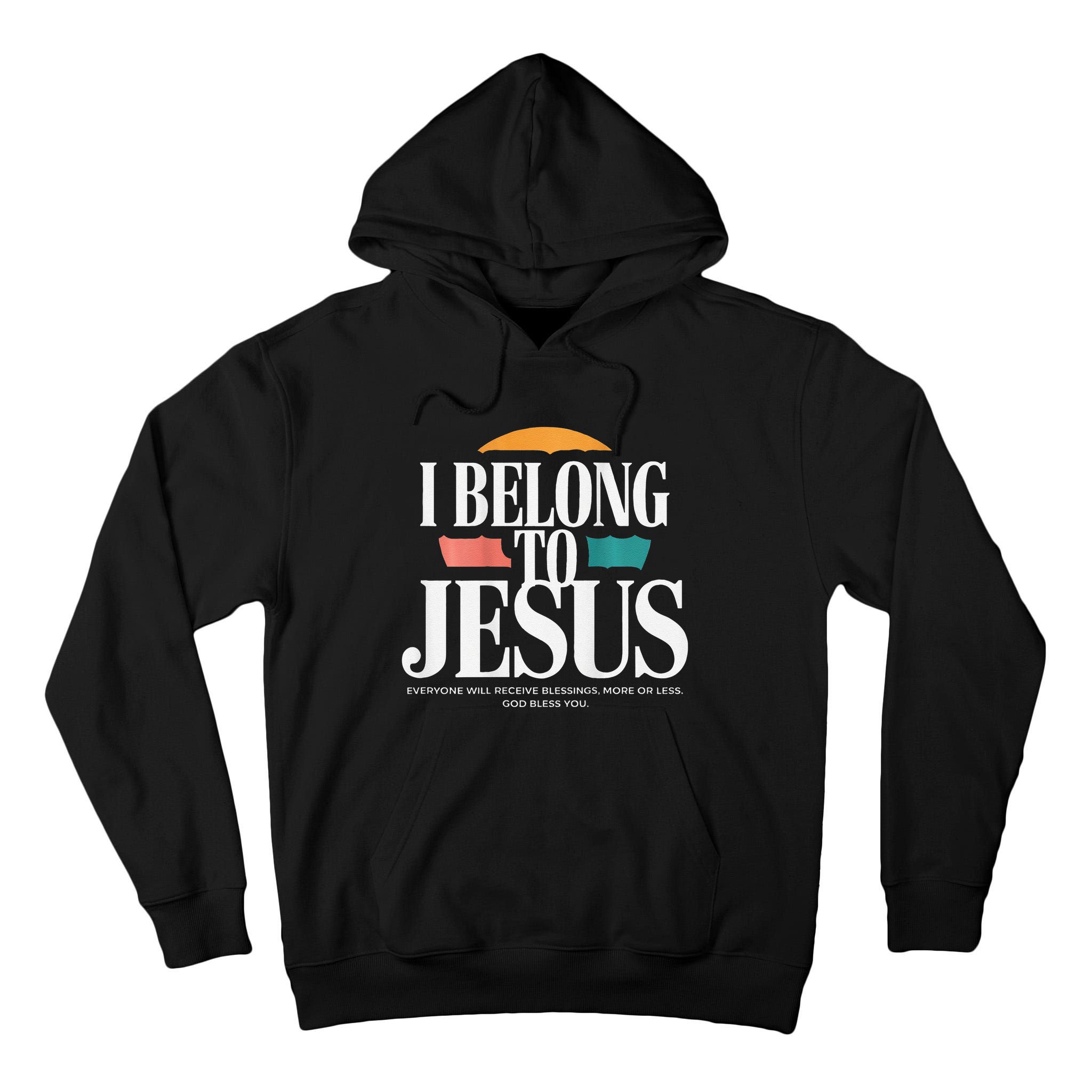 I Belong To Jesus Cross Minimalist Christian Tall Hoodie