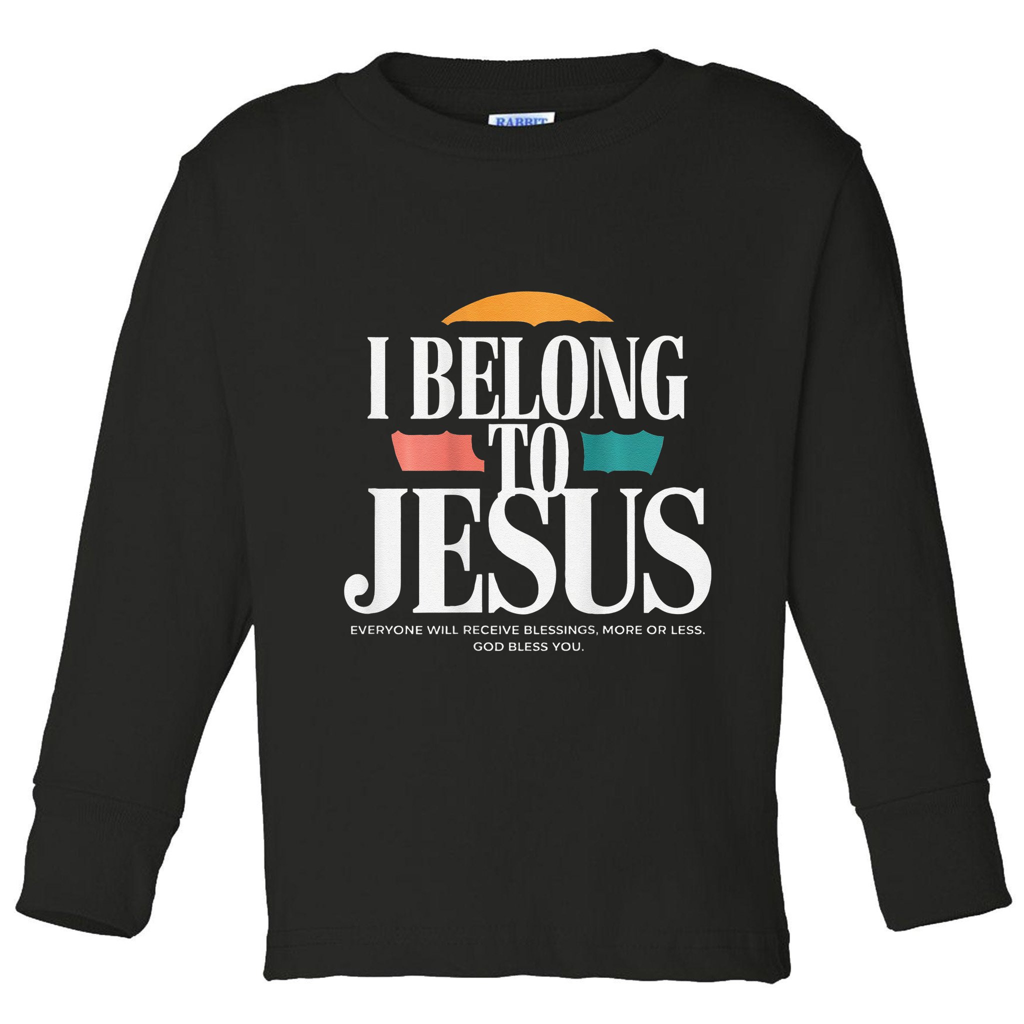 I Belong To Jesus Cross Minimalist Christian Toddler Long Sleeve Shirt