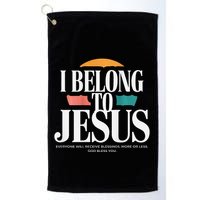 I Belong To Jesus Cross Minimalist Christian Golf Towel