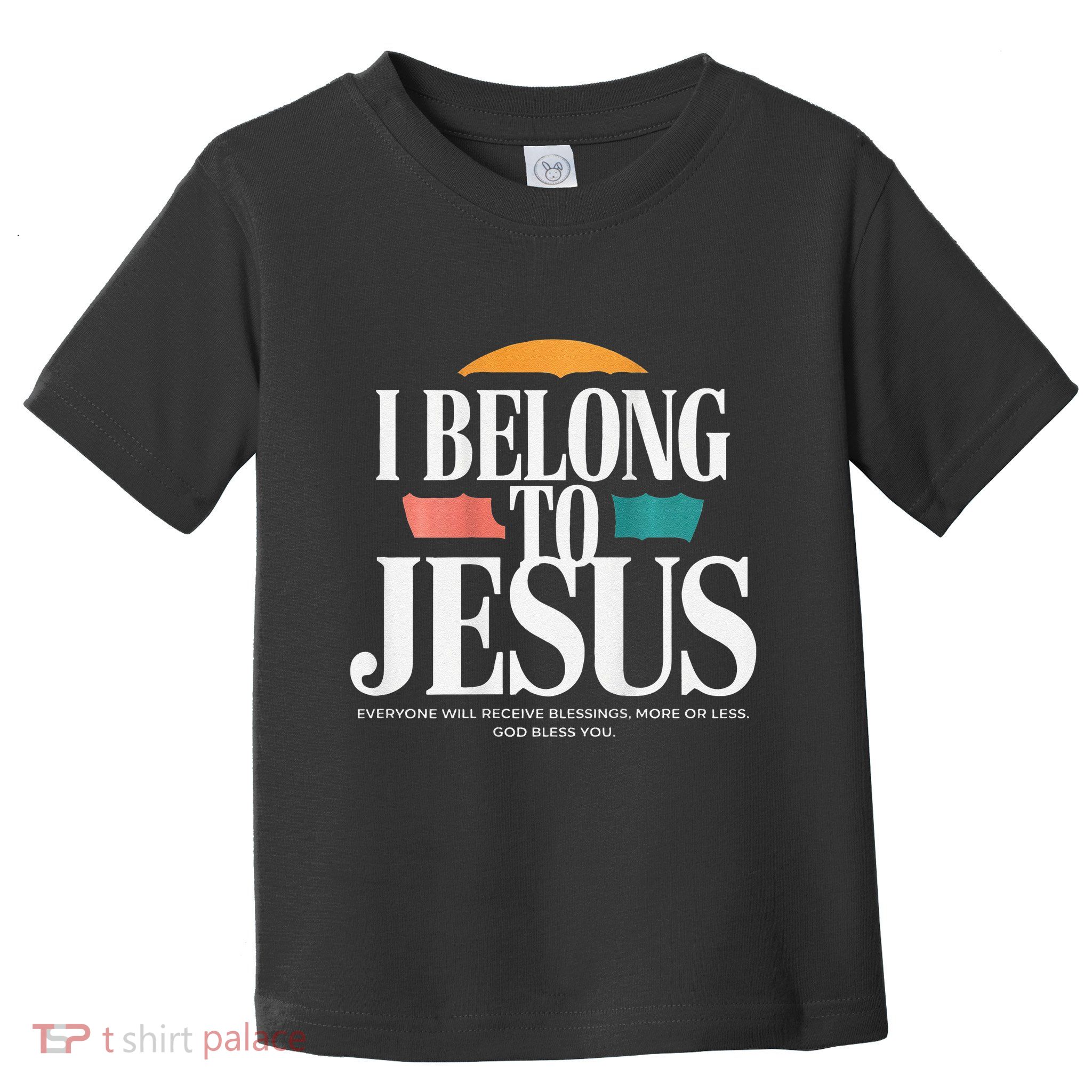 I Belong To Jesus Cross Minimalist Christian Toddler T-Shirt