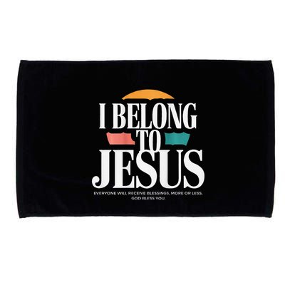I Belong To Jesus Cross Minimalist Christian Microfiber Hand Towel