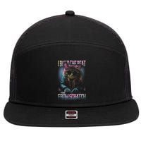 I Build The Beat From Scratch Funny Cosmic Dj Cat 7 Panel Mesh Trucker Snapback Hat