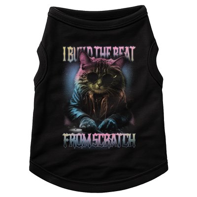 I Build The Beat From Scratch Funny Cosmic Dj Cat Doggie Tank