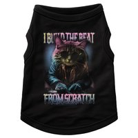 I Build The Beat From Scratch Funny Cosmic Dj Cat Doggie Tank