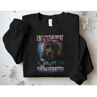 I Build The Beat From Scratch Funny Cosmic Dj Cat Sweatshirt