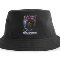 I Build The Beat From Scratch Funny Cosmic Dj Cat Sustainable Bucket Hat