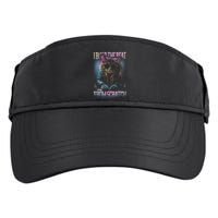 I Build The Beat From Scratch Funny Cosmic Dj Cat Adult Drive Performance Visor