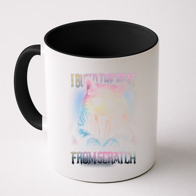 I Build The Beat From Scratch Funny Cosmic Dj Cat Mug