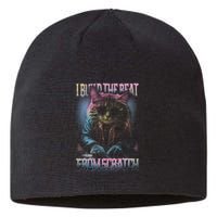 I Build The Beat From Scratch Funny Cosmic Dj Cat Sustainable Beanie