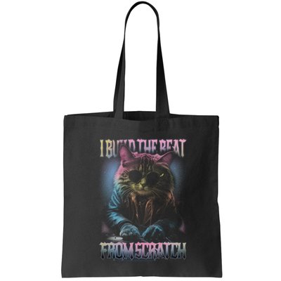 I Build The Beat From Scratch Funny Cosmic Dj Cat Bag