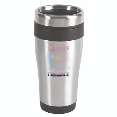I Build The Beat From Scratch Funny Cosmic Dj Cat 16oz Travel Tumbler