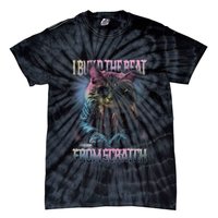 I Build The Beat From Scratch Funny Cosmic Dj Cat Tie-Dye T-Shirt