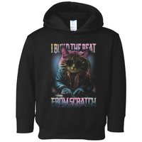 I Build The Beat From Scratch Funny Cosmic Dj Cat Toddler Hoodie