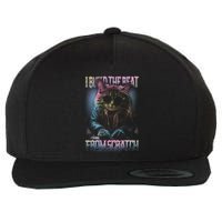 I Build The Beat From Scratch Funny Cosmic Dj Cat Wool Snapback Cap