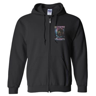 I Build The Beat From Scratch Funny Cosmic Dj Cat Full Zip Hoodie