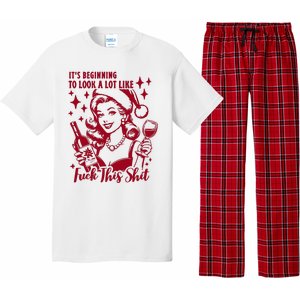 ItS Beginning To Look A Lot Like Fuck This Shit Funny Christmas Xmas Pajama Set