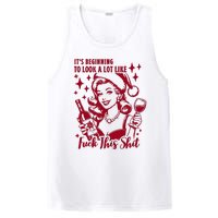 ItS Beginning To Look A Lot Like Fuck This Shit Funny Christmas Xmas PosiCharge Competitor Tank