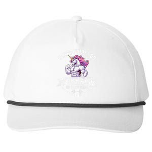 I Bulk Up Funny Unicorn Workout Training Snapback Five-Panel Rope Hat