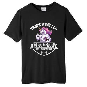 I Bulk Up Funny Unicorn Workout Training Tall Fusion ChromaSoft Performance T-Shirt