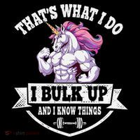 I Bulk Up Funny Unicorn Workout Training Poster