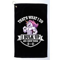 I Bulk Up Funny Unicorn Workout Training Golf Towel