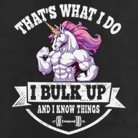 I Bulk Up Funny Unicorn Workout Training Golf Towel