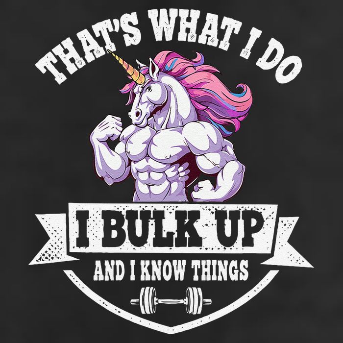 I Bulk Up Funny Unicorn Workout Training Golf Towel