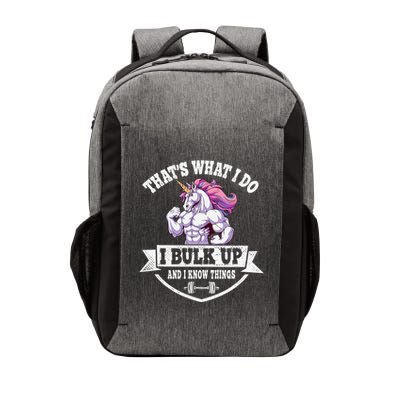 I Bulk Up Funny Unicorn Workout Training Vector Backpack