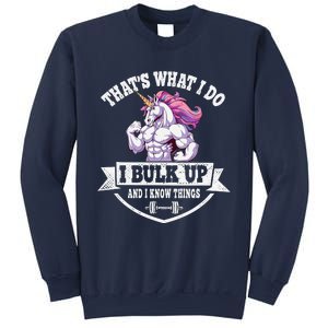 I Bulk Up Funny Unicorn Workout Training Sweatshirt