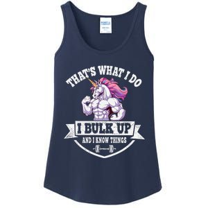 I Bulk Up Funny Unicorn Workout Training Ladies Essential Tank