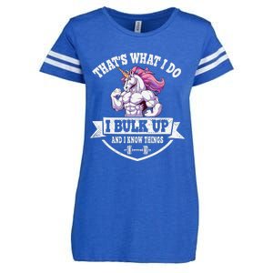 I Bulk Up Funny Unicorn Workout Training Enza Ladies Jersey Football T-Shirt