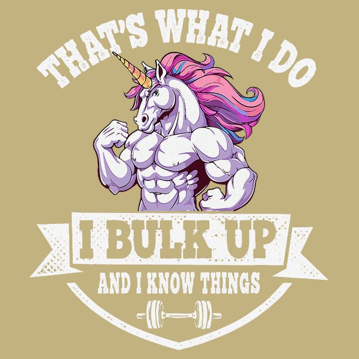 I Bulk Up Funny Unicorn Workout Training Long Sleeve Shirt