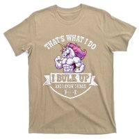 I Bulk Up Funny Unicorn Workout Training T-Shirt