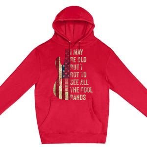 Ich Bin Vielleicht Alt Aber Ich Muss All Die Coolen Bands Sehen Guitar Premium Pullover Hoodie