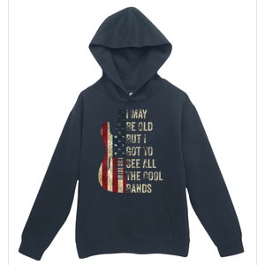 Ich Bin Vielleicht Alt Aber Ich Muss All Die Coolen Bands Sehen Guitar Urban Pullover Hoodie