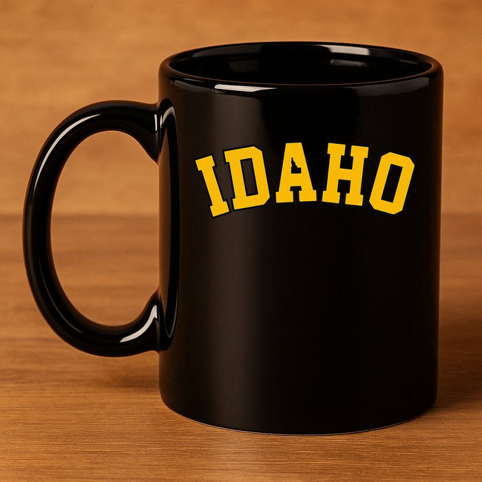Idaho Basic  Vandal College Potatoe State 11oz C Handle Ceramic Mug
