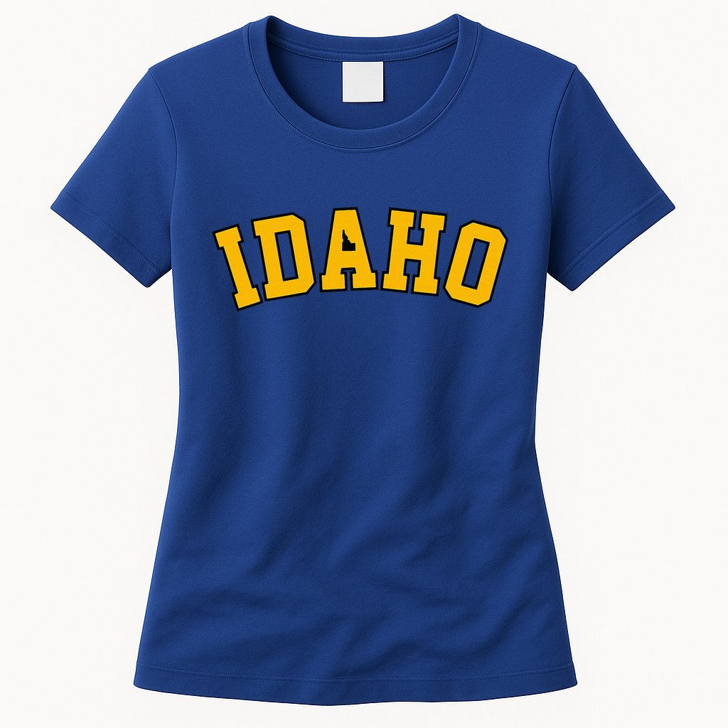Idaho Basic  Vandal College Potatoe State Womens T-Shirt