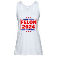 ILl Be Voting Felon 2024 Fight For America Ladies Essential Flowy Tank