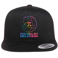 Irrational But Well Rounded Pi Day Math Geek Teacher Flat Bill Trucker Hat