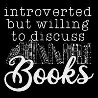 Introverted But Willing To Discuss Books, Funny Book Lover Wool Snapback Cap