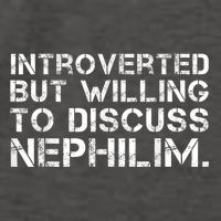 Introverted But Willing To Discuss Nephilim Funny Introverted Design Vector Backpack