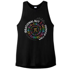 Irrational But Well Rounded Pi Day Math Teacher Ladies PosiCharge Tri-Blend Wicking Tank